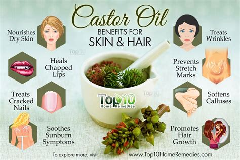 Top 10 Castor oil Beauty Benefits for Skin and Hair | Top 10 Home Remedies