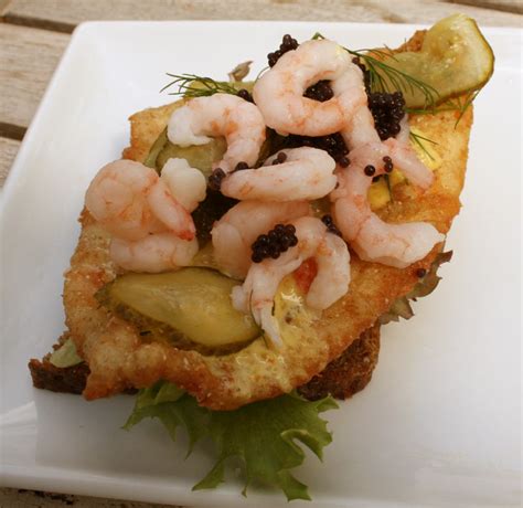 Fried Plaice with Shrimp and Caviar - Amazing Sandwiches | Sandwich Recipes