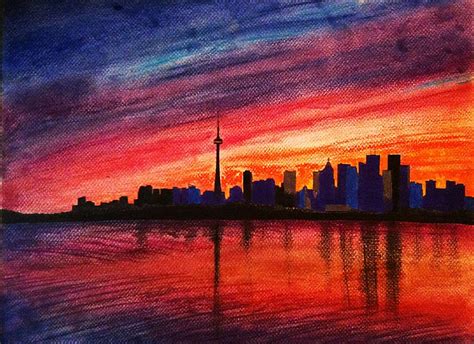 Toronto Skyline Drawing by Fariz Kovalchuk