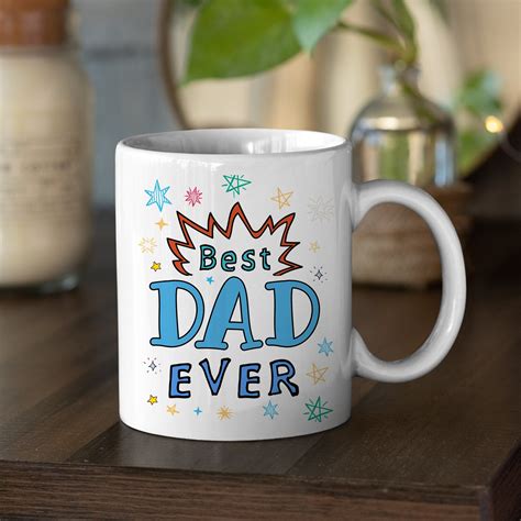Personalized Best Dad Ever Coffee Mug Custom Dad Ceramic Mug | Etsy
