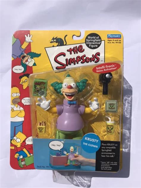 KRUSTY THE CLOWN Simpsons World Of Springfield Interactive Figure NIB Playmates £23.99 - PicClick UK