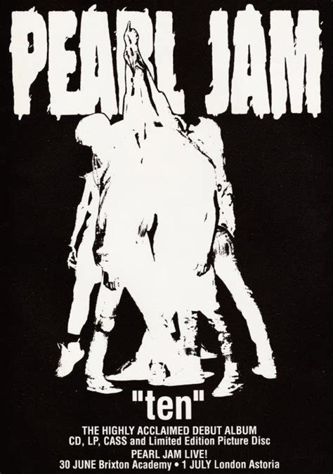 PEARL JAM Ten Poster Print