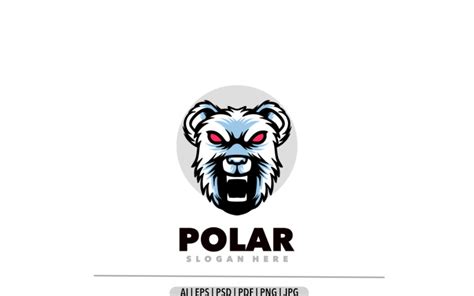 Polar mascot logo design template #359599 - TemplateMonster