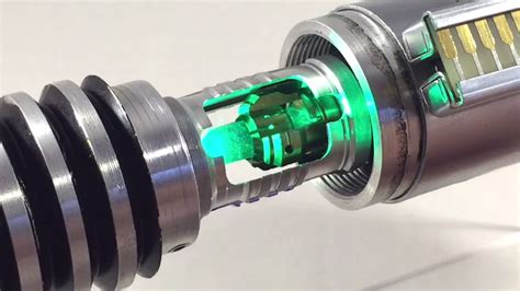 Luke ROTJ V2 Custom Star Wars FX Lightsaber With Epic Spinning Crystal ...