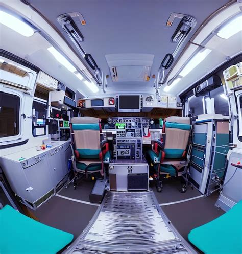 Premium AI Image | Design Interior View of an Ambulance