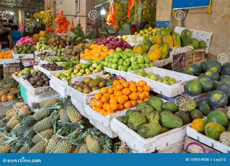 Variety of Fruits and Vegetables on the Market in Sri Lanka. Stock ...