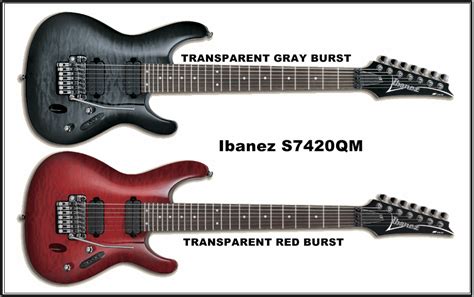 Guitars blog: New Ibanez S7420QM - 7 string