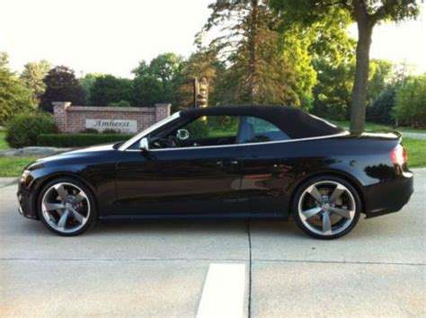 Sell new AUDI RS5 CONVERTIBLE ONLY 750 MILES PHANTOM BLACK ORIGINAL ...