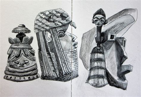 African Art in the Brooklyn Museum | Sketched on location in… | Flickr