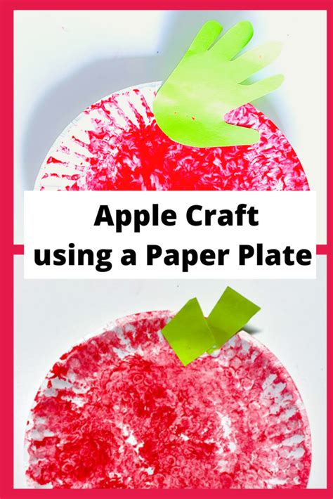 Easy Apple paper plate craft for toddlers to celebrate Fall - Kid Activities with Alexa