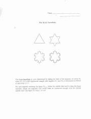 The Koch Snowflake: Perimeter Analysis, Area Calculation, and | Course Hero