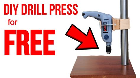 DIY Drill Press (from a Handheld Drill!) - YouTube