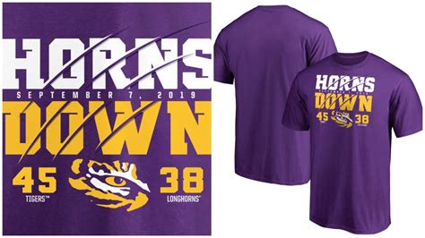 LSU beats Texas, score shirt | TigerBait.com