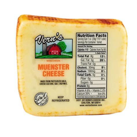 Buy Wisconsin Muenster Cheese Online | Vern's Cheese