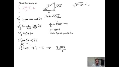 Three Trig Substitution Examples - YouTube