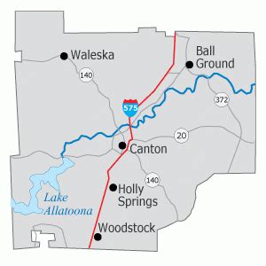 Map Cherokee County Ga | Cities And Towns Map