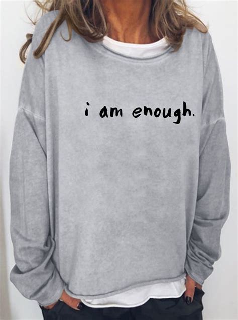 I Am Enough Positive Affirmation Sweatshirts | lilicloth