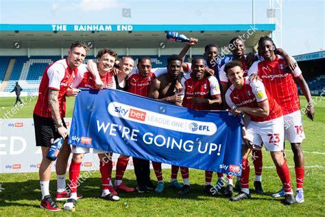 Rotherham United Players Celebrate Promotion Championship Editorial Stock Photo - Stock Image ...