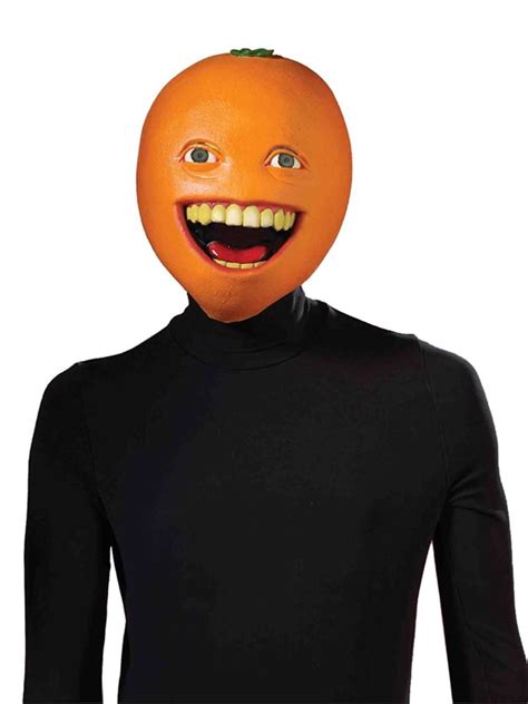 Halloweeen Club Costume Superstore. Annoying Orange Latex Mask