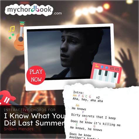 Shawn Mendes - I Know What You Did Last Summer Chords