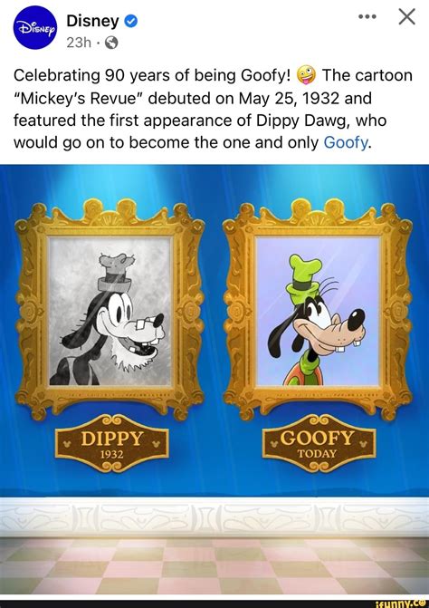 Disney @ Celebrating 90 years of being Goofy! The cartoon "Mickey's ...