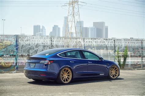 Tesla Model 3 Blue ADV.1 ADV005 Flowspec Wheel | Wheel Front