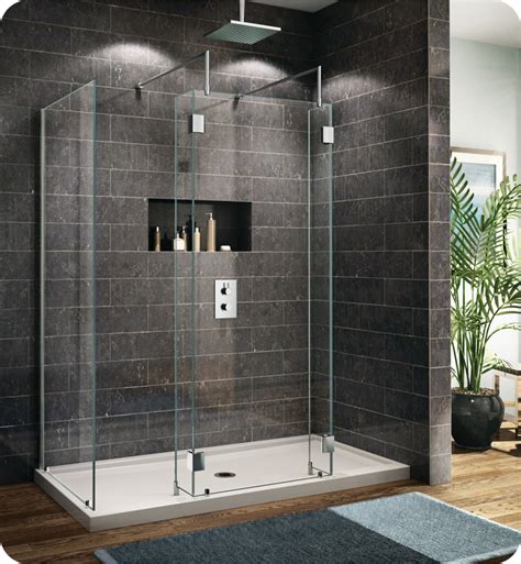 Fleurco Evolution 6' Walk in Shower Enclosure with 2 Side Glass Panels