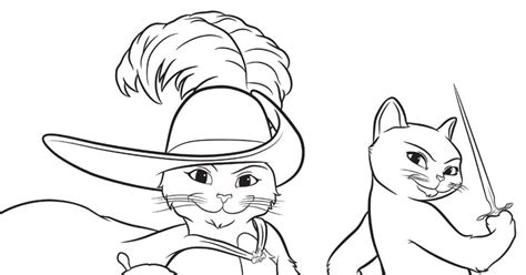 Puss in Boots Characters Coloring Page - Mama Likes This