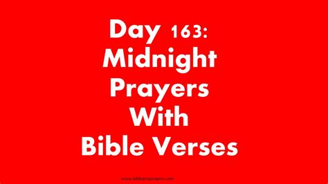 Day 163 : Midnight Prayers With Bible Verses-Bibleandprayers.com