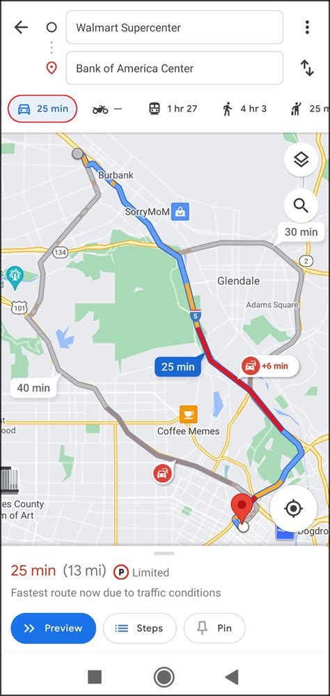 Google Maps Default Transportation Mode - Transport Informations Lane