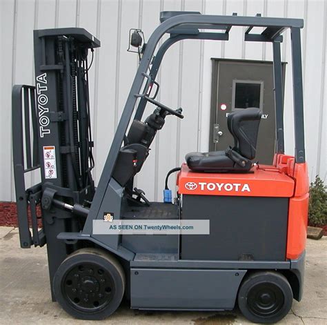 Toyota electric forklift specifications