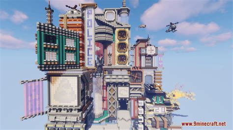 Cyberpunk Map (1.21.3, 1.20.1) - Cyberpunk Inspired Lobby - 9Minecraft.Net