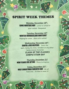 7 Christmas Spirit Week ideas | spirit week, christmas spirit, holiday spirit week