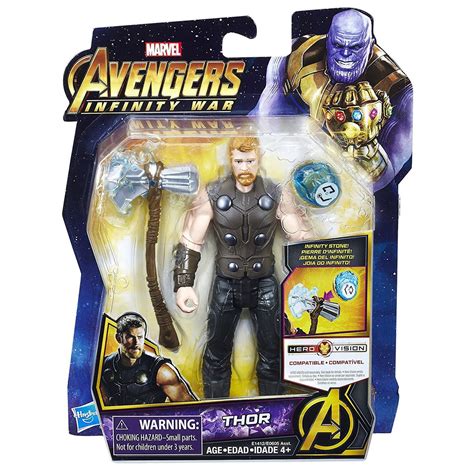 Marvel Avengers Infinity War Thor 6 Action Figure with Stone Hasbro ...