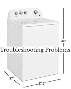 Whirlpool WTW4855HW Problems And Troubleshooting