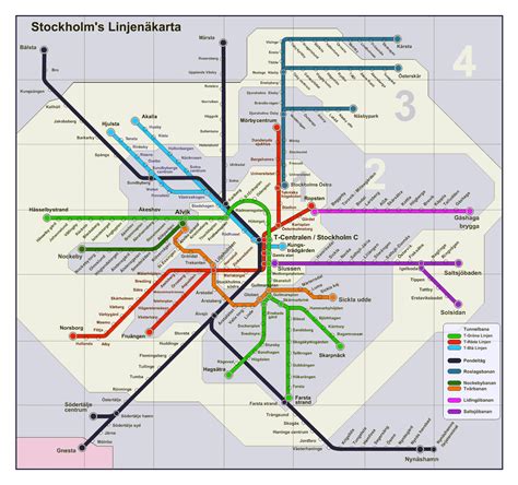 Large metro map of Stockholm city | Stockholm | Sweden | Europe ...