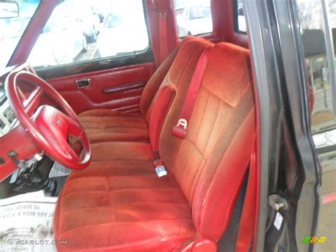 Red Interior 1988 Ford Ranger XLT Extended Cab Photo #46834023 | GTCarLot.com