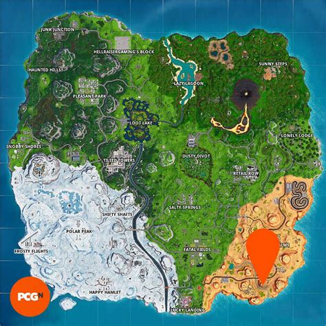 Fortnite giant face desert location: where to visit a giant face in the desert