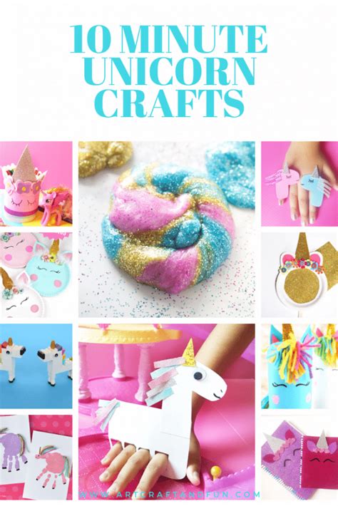 10 Minute Unicorn Crafts For Kids