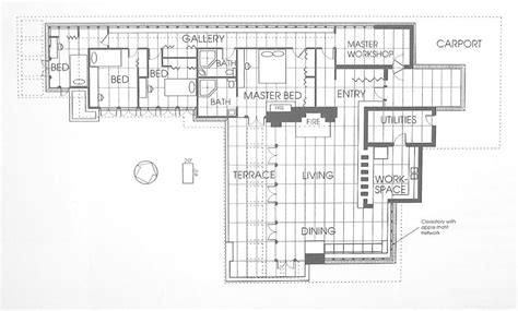 Frank Lloyd Wright Rosenbaum House Floor Plan