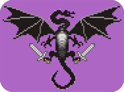 Minecraft Pixel Art Ender Dragon - Margaret Wiegel