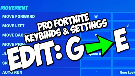 PRO FORTNITE PLAYER KEYBINDS & SETTINGS (JANUARY 2020) - YouTube