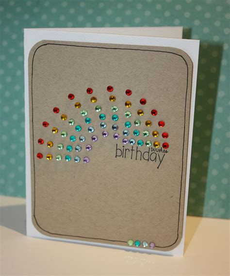 Happy Birthday Jewel Rainbow Card | Card making birthday, Rainbow card, Paper cards