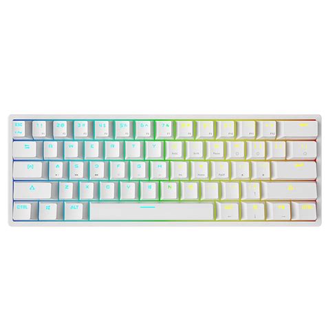 LYTiang Wired Mechanical Gaming Keyboard RGB Backlight No Ghosting 61 Keys Illuminated USB Wired ...