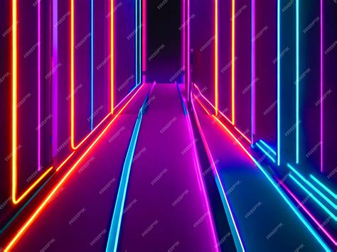 Premium Photo | Modern Double Color Futuristic Neon Background