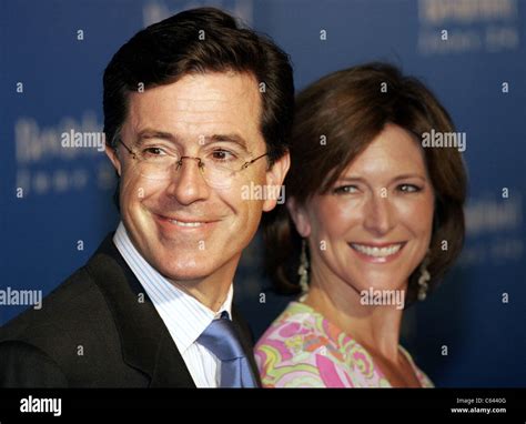 Stephen Colbert, wife at arrivals for BEWITCHED World Premiere, The ...