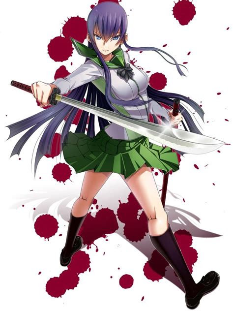 Saeko Busujima | Zombie high, School of the dead, Female anime