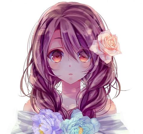 Cute girl, pretty, girl, rose, anime, face, pink, HD wallpaper | Peakpx