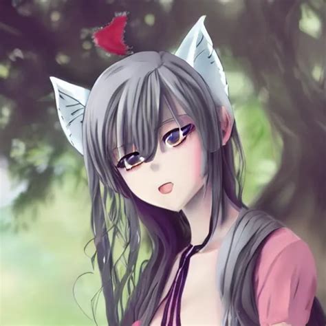 Anime Girl With A Wolf Tail And Wolf Ears Stable Diffusion Openart | Hot Sex Picture