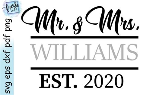 Mr and Mrs Svg Wedding Svg 2020 Marriage Svg (536054) | SVGs | Design Bundles